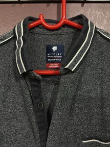 Stylish Gray Button Down Shirt