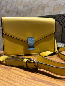Chic Yellow Allen Solly Crossbody Bag