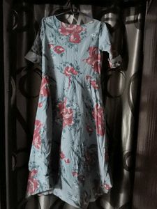 Floral Print Button-Down Dress