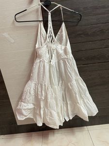 Designer Back White Onepiece