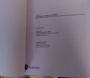 Vogel&#39;s Qualitative Inorganic Analysis