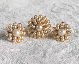 Pearl Flower Ring & Earrings