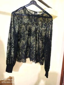 Elegant Black Lace Top