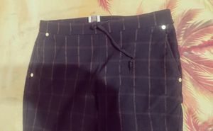 Black Check Pant