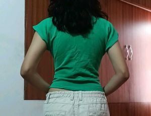 Green Crop Top