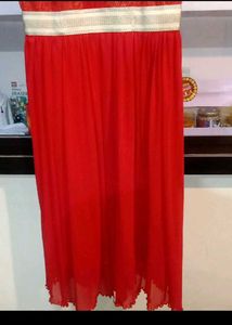 Elegant Stylish Red Sleeveless Midi Party Dress