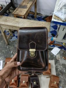 Leather Unisex Crossbody Bag
