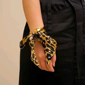 Leopard Scarf Cuff Bracelet