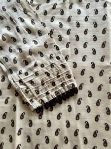 Pure Chanderi Paisley Print Kurta