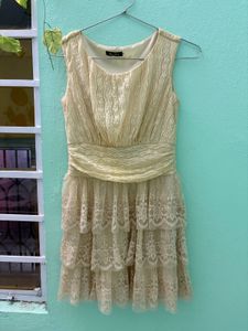 Lace Overlay Dress