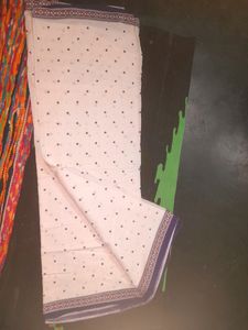 Flower Printed Cotton Saree