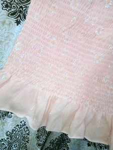 Floral Peach Top