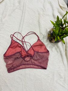Peach Padded Corset Top
