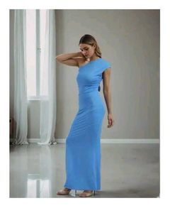Elegant One-Shoulder Maxi Dress