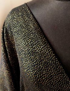 Sparkling Black blouse   dress material 1m