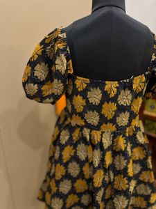 Cute Short Floral Cotton Dress