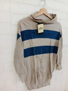 Striped Turtleneck Sweater