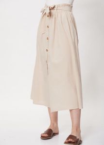 White Skirt with Tie