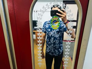 Highlander Tropical Print Shirt , Size: S