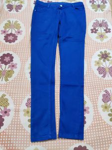 Women Straight Jeans Royal Colour Stretchable R