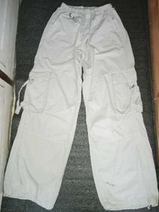 White Cargo Pants