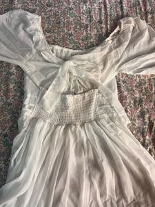 White Flowy Dress