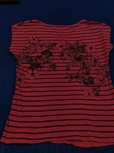 Designer Carrot Coral A Line Slim T Shirt