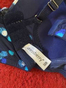 Floral &amp; Polka Dot Bra Set 32 b dress berry