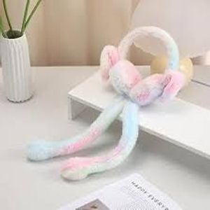 Cute Plush Earmuffs with Scarf