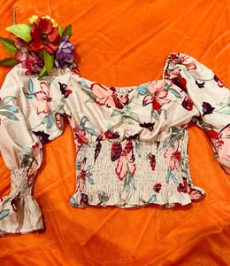 Flower Trendy Top