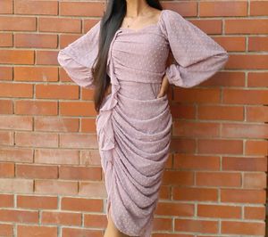 Elegant Lavender Mini Dress