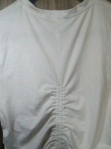 White Ruched Top