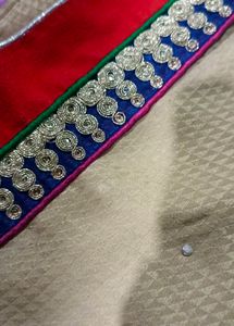 Heavy Border Party Saree