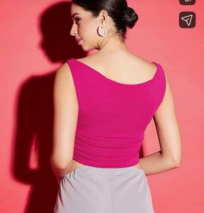 Magenta Sleeveless Top