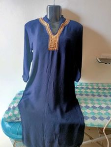Navy Blue Kurta