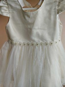 Elegant  CreamTulle Dress