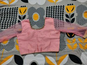 Pink Embroidered Lhenga Choli