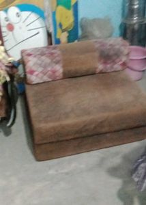 Foldable Sofa Bed - Brown
