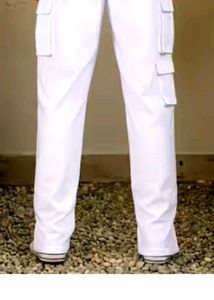 White Cargo Pants