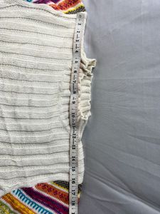 Colorful Sleeve Knit Sweater