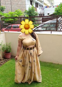 Off Shoulder One Side Long Sleeve With Skirt