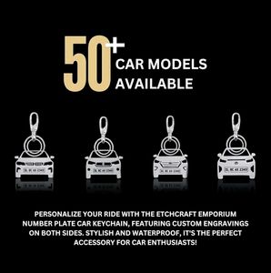 Customised/Peronalised Number Plate Car Key Chain
