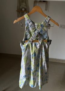 MNG FLoral Criss-Cross Short Dress