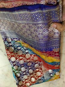 Heavy Highest Quality Banarasi Multi Colour Saree