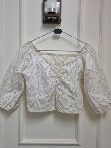 White Crop Top