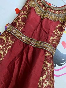 Maroon  Gown