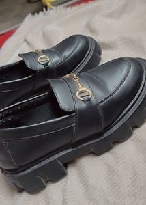 Chunky Black Loafers- SIZE 3