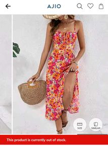 Floral Slit Midi Dress
