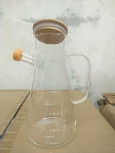 Oil Dispenser with Bamboo Lid