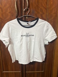 H&M White Crop Top